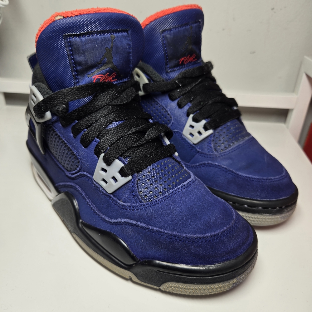 Nike Air Jordan 4 Retro Winterized Loyal Blue GS Shoes (CQ9745-401) Sz 4Y